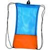 KQFCAZRE Borsa a Rete con Coulisse, Borsa a Rete per Riporre L'attrezzatura, Borsone, Borsa da Spiaggia, Zaino in Rete Ad Asciugatura Rapida E Poliestere P, Arancione, L