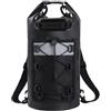 Generic Zaino impermeabile a spalla per nuoto, trekking, drifting, rafting, surf, canottaggio, Nero 20l, Black 20L, Semplice