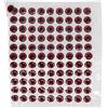 Baxnore Occhi da pesca artificiali Professionali 3D realistici adesivi ovali per occhi esche da pesca per esche da pesca fai-da-te Materiale plastico a goccia Colore rosso dorato l (6MM)