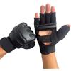 Générique MMA Gloves - Mitts Lightweight Training for Grappling Sparring | PU Leather with Breathable Mesh, Half Finger Design, Secure Wrist Wrap for Kickboxing Karate Muays Men Thai Martial Arts Women