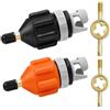 HUFACAI Set di 2 adattatori per valvola di gonfiaggio, adattatore per pompa compatibile con supporto, paddle gonfiabile, kayak e barca pneumatica