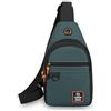 Pealeaf Borsa A Tracolla Uomo Impermeabile Multi Tasche, Piccolo Marsupio Da Petto Leggero Con Cinghia Regolabile, Tasca Zip Viaggio Trekking Ciclismo (#B)
