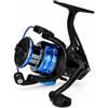 STR SPINNING TECHNOLOGY & RAP Mulinello da Pesca STR BLU SPIN, Mulinello Spinning Leggero per Mare e Acqua Dolce, Corpo e Rotore in Grafite Anticorrosione,Frizione Multidisco e Antiritorno Infinito (2000)