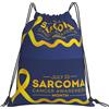 Generic Zaino con Coulisse Sarcoma Cancers Awareness Month Borsa con Coulisse Leggero Drawstring Backpack Impermeabile Sacchetta Sportiva per Spiaggia Scuola Unisex