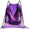 JBJGKHLP Elegante Viola Tacchi Alti Con Stampa Rossetto Coulisse Zaino Donne Uomini Sport Allenamento Viaggi Yoga Borsa Fitness Portatile
