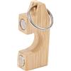 AOWINHIT Portacanne da Pesca Magnetico, Mini Supporto Portatile per Canne da Mosca, Design in bambù Resistente per Avventure di Pesca All'aperto, 6x2,6 Cm