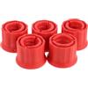 jojofuny Set 10 Collari per Bilanciere in Pp Rosso Blocco a Vite Antisvitamento Clip per Sollevamento Pesi Compatibilità per Allenamento in Palestra