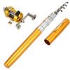 ERYUE Canna da pesca Angel Reel Combo Kit Mini Telescopio Mobile Molla Canna da pesca Pole + Reel Lega di Alluminio Accessori da Pesca