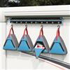 LoogCape Set di 4 borse portaoggetti, grigio e blu, 24 x 16 x 24 cm, Oxford, accessori per tenda da campeggio, leggere, durevoli, ideali per trekking, trekking, festival e bushcraft