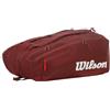 WILSON Project P Super Tour - Borsa da tennis per racchette, confezione da 15, colore: Bordeaux