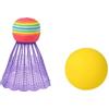 KQFCAZRE Kids Badminton E Tennis Play Set con Racchette Colorate Facili da Afferrare, Giochi da Gioco per Giochi Sportivi per Esterni per Esterni, Rosa