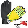 Genérico Guanti da portiere | 1 paio di guanti da portiere per adulti | Assorbimento degli impatti, attrezzatura da allenamento, calcio per competizioni, tornei, partite