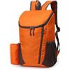Posheliox Zaino pieghevole da escursionismo, zaino pieghevole per campeggio, zaino leggero in nylon con borsa portaoggetti, zaino da viaggio resistente all'acqua per sport all'aria aperta, arancione (verde)