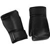 Qqmora Guantoni da Boxe da Allenamento per Adulti 10 Once Traspiranti in Pelle di Alta qualità Protezione Confortevole per Appassionati di Boxe e Fitness 2 unità (Nera)