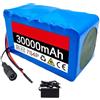 GAOCUNBING Batteria per e-bike da 24 V 30 Ah, batteria per bicicletta elettrica con caricabatterie, scheda di protezione BMS della batteria, batteria ricaricabile da 30 Ah per motori da 200 W, 350 W e 450 W. T