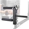 Generic Macchina per allungare e arricciare le gambe per allenare i muscoli della parte inferiore del corpo, accessorio per squat rack con imbottitura in cotone spesso