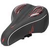 AOWINHIT Sella per Bici Grande, Morbido Cuscino per Sedile per Mountain Bike, Design Ergonomico, 100% Nuovissimo in PU e Silicone, Circa 28x21x11 Cm (Sella grande senza foro (modello solido).)