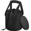 MIKMLYZE Borsa portaoggetti per carichi pesanti, custodia in nylon ispessito, per palline da 2,7-7,3 kg, tracolla regolabile con imbottitura in schiuma, chiusura a coulisse per allenamento