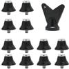 Vilgftyiet 12pz Borchie Sostitutive Calcio Usura M5 per Allenamento Atletico Terreno Duro Umido(13mm black)