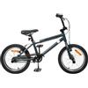 LoogCape Bicicletta BMX da 16 pollici, per bambini da 5 a 8 anni, blu scuro, con sella e manubrio regolabili, robusto telaio in acciaio, freni lineari affidabili, adatta per il tempo libero