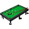 KQFCAZRE Set da Biliardo Mini da Tavolo, Stecche da Biliardo per La Casa, Triangolo, Palle da Gioco, Snooker da Tavolo per Viaggio, Famiglia, Bar, 55x33x15,5 cm