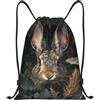 Generic Zaino con Coulisse Forests Rabbit Scene Drawstring Backpack Pieghevole Sacca da Palestra Impermeabile Borsa con Coulisse per Viaggi Spiaggia Vacanze