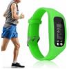 Generic Contapassi - braccialetto contapassi | orologio contapassi | fitness con conteggio delle calorie, ampio display LCD, cinturino in silicone leggero, per corsa, fitness, allenamento palestra all'aperto