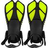 AOWINHIT Pinne per Snorkeling Pinne per Immersione Lunghe Regolabili TPR Morbido per Subacquei Comodi per il Nuoto 2 Pezzi Verde (MD)
