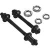 LivGrain Set asse anteriore e posteriore per bicicletta da 108 mm e 145 mm, mandrino in acciaio massiccio per bici da trekking da città