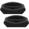 DECHOUS 2 Pezzi Accessori per Rastrelliera Fitness Multifunzionale in Gomma Nera Ammortizzatore Resistente per Attrezzi Fitness Casa e Palestra