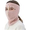 Générique Maschera Viso Invernale Per Uomo | Protezione Termica Integrale Del Facciale,Maschera Viso Completa Con Occhiali Rimovibili | Per Le Donne In Ciclismo Equitazione Moto Snowboard E Attività In
