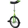 LoogCape Monociclo regolabile da 16 pollici, verde, con telaio in acciaio, sella a sgancio rapido, ammortizzatore, protezione in plastica, per bambini e adulti, ideale per il tempo libero