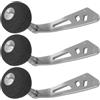 Lurrose Manico per Rotante da Pesca in Lega di Alluminio Ergonomico Leggero Set di 3 Pezzi Ricambio per Rotanti Surfcasting e Pesca