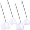 PENCHEAK 4pcs Reticolo Retrattile Pesci per la Casa Acquari Caratteristica Manico In Acciaio Inox Design Ergonomico Retino Da Pesca per Ornamentale
