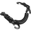 DragonX2 Clip Fibbia Sgancio Rapido Cordino Spirale Diving Inarcamento Rilascio Rapido Strumento Per Immersioni Subacquee Con Clip Sgancio Rapido Luci Per Fotocamere Subacquee, Cinturino Anti Guinzaglio, Nero