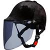 Nsaroche Casco Equestre Casco Traspirante Regolabile Casco per Ragazzi Casco Protettivo Cappello Equitazione Chiusura Stabile Materiale PP Imbottitura Lavabile, Lenti Color tè