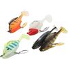Sorandy Esche Morbide da Pesca, Swimbaits con Coda a Pale, Kit Esche Artificiali Morbide 8 Cm 140 G con Design Realistico Peso Bilanciato, Ideale per Spigola Trota Salmone Pesce Gatto