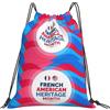 Generic Zaino con Coulisse French Sacchetta Sportiva Impermeabile Drawstring Backpack Pieghevole Borsa con Coulisse per Scuola Vacanze Unisex