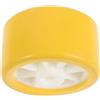 MAGICLULU Rullo e Protezione Migliorata in Eva per Carrello Barca Giallo 2.7 W X 4.7 Od con Foro 7/8 Resistente all'Usura per Rimorchi su Pendenze in Cemento