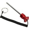 Domary Perno di Selezione del Pacco Pesi Chiave Magnetica del Pacco Pesi da Palestra con Fune da Tirare, Ferro Resistente, Alluminio, Universale, Adatto per Accessori per L'allena (Rosso)