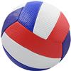 KQFCAZRE Pallavolo Ufficiale Taglia 5 per Allenamento, Sport da Spiaggia, Adulti, Giallo granuloso Rosso