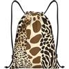 Generic Zaino con Coulisse Animal Print Design Sacca da Palestra Grande capacità Sacchetta Sportiva Impermeabile Sportiva Zainetto per Viaggi Unisex Vacanze