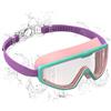 Seaflar Occhialini Nuoto Bambini Anti-Appannamento UV - Visione Larga 180° - Regolazione 1-Clic & Sigillo in Silicone - Unisex Occhialini Piscina da 3-12 Anni