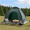 LoogCape Tenda da campeggio con tetto, verde oliva, 190 x 140 x 105 cm, tenda da lancio in poliestere 185T, rivestimento in poliuretano, per campeggio, giardino, spiaggia, esterni, protezione