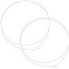 TOVINANNA Corda per Rete Canestro Basket 2 Pezzi in Nailon Bianco Installazione Rapida per Uso Interno ed Esterno Accessori per Pallacanestro