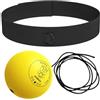 Genérico Palla da boxe - Set di palline da reazione da boxe da 25 x 4 cm | Gym Punch Ball allenamento in tempo di reazione, con fascia divertente testa montata regolabile, per uomini e donne