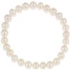 Treasure Bay Braccialetto da donna con perle d'acqua dolce da 7-8 mm, per donne e ragazze, 18 cm, Perla d'acqua dolce, Perla