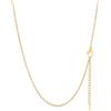 FaithHeart Collana Catenina Donna Argento 2mm Catenella Oro Sottile per Ciondolo 75cm Impermeabile in Acciaio Inossidabile Impermeabile