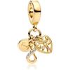 Hevdlt Ciondolo in argento Sterling 925 con zirconi 5A, per braccialetti europei, collane, gioielli, regalo per donne