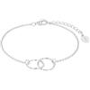 s.Oliver Bracciale in argento sterling 925/acciaio inossidabile per donna, bracciale, motivo, fornito in confezione regalo per gioielli